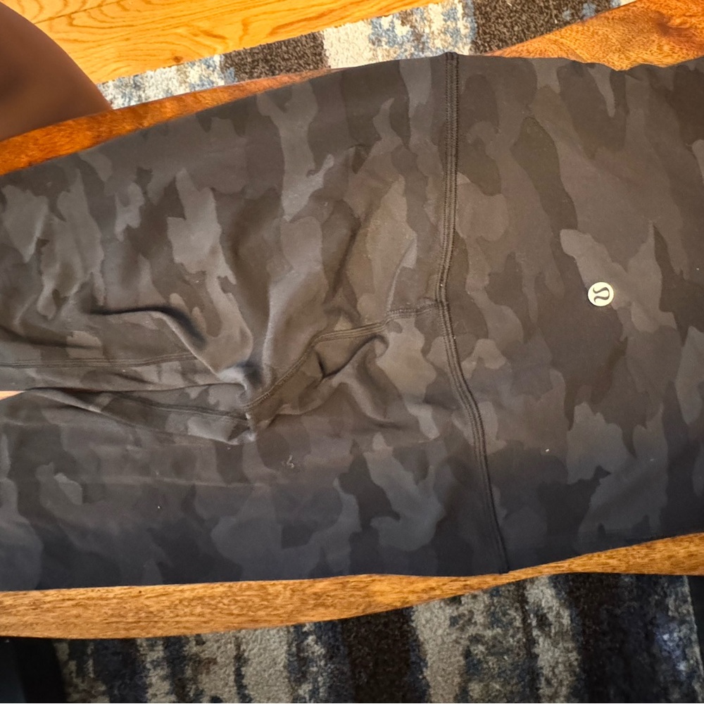 Lululemon Align High Rise Black Camo Leggings- 28” - Picture 5 of 7